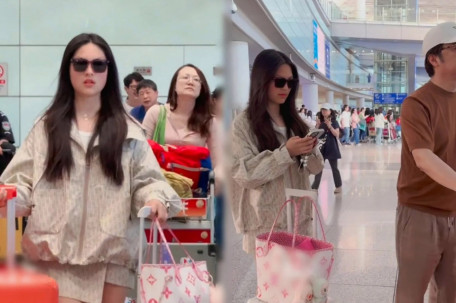 王岳伦机场接王诗龄