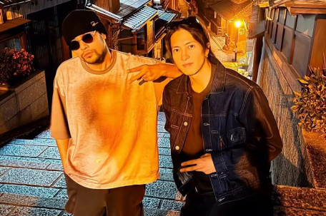 周杰伦和山下智久夜游日本