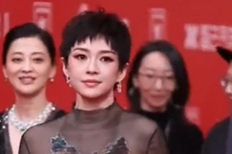 章子怡短发造型变化巨大