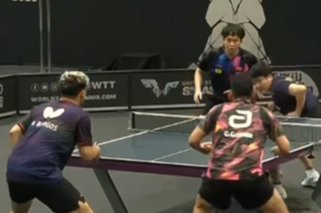 梁靖崑失误不断 王楚钦看后直挠头