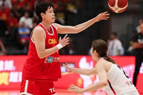 中国女篮击败日本队