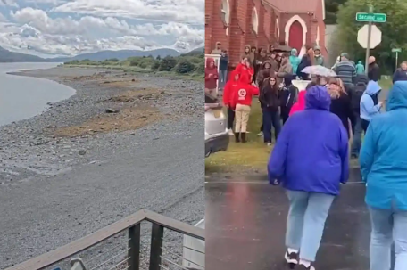 美阿拉斯加州海啸警报响起 民众避难