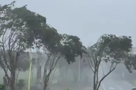 台风“丹娜丝”登陆 多地停工停课