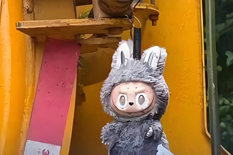 大爷捡到LABUBU随手挂吸粪车被买走 