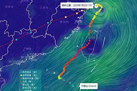“丹娜丝”3次登陆中国 将深入内陆