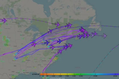 大量美国军机正穿越大西洋