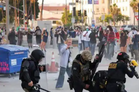 美佐治亚州警方逮捕多名抗议者