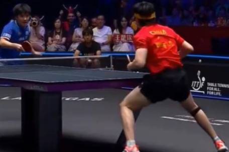 王楚钦把张本智和打笑了