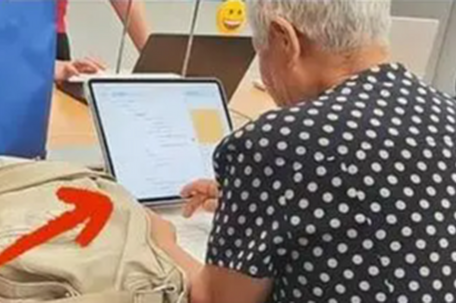 白发婆婆苹果店里敲代码惊呆路人