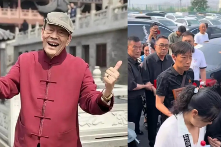 杨少华出殡场面盛大 百辆豪车送行