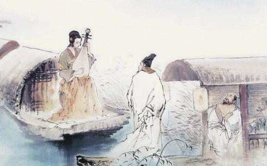 白居易和琵琶女裴兴奴之间的故事，马致远写了一部杂剧