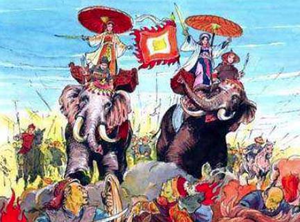 汉朝姐妹花:中国史册上的叛党,被越南奉为民族英雄 汉朝姐妹花:中国史册上的叛党,被越南奉为民族英雄