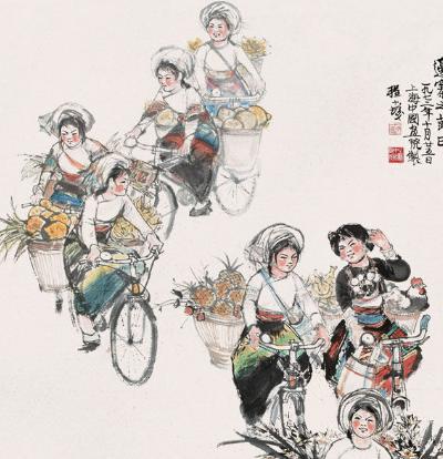 程十发的作品有什么特点？有着哪些艺术手法