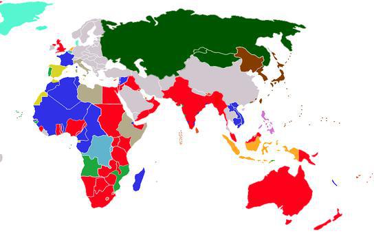 殖民地：受宗主国的经济剥削与政治奴役的国家和地区