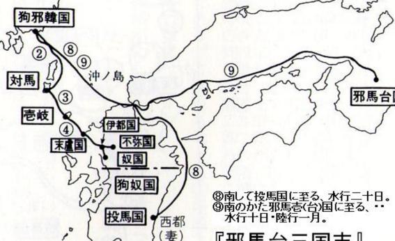 邪马台国：魏书倭人传中记载的倭女王国名