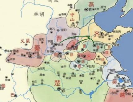 春秋时期晋国是第二个称霸的 为什么会沦落到第一个被分裂的地步呢